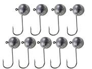 Jig Head Esférico 70g (Anzol 4/0) - Chumbadas Oficial - 9 Unidades