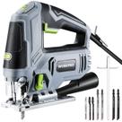 Jigsaw WORKPRO 850W 6.5A elétrico com fio com 7 lâminas e acesso Jigsaw WORKPRO 850W 6.5A elétrico com fio com 7 lâminas e acesso