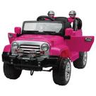 Jipe Elétrico Trilha Rosa com Controle Remoto 12V Bel Brink