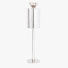 JJ.SP-F - Cinzeiro Coletor de cigarros SPACE FIXO 21 X 92 Alt. AÇO INOX