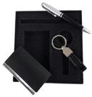 JL PST 915 - Conjunto de porta cartões, chaveiro e caneta esferográfica em estojo para presentes JL PST 915 - Conjunto de porta cartões, chaveiro e caneta esferográfica em estojo para presentes