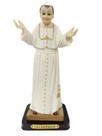 João paulo imagem religiosa resina feito a mão 15cm