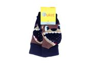 Joelheira Baby Puket CB7004BN Azul Marinho com estampa de Urso Marrom