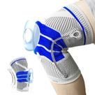 Joelheira Compressão Pad Silicone Aço Flexível Estabilidade Futebol Esportiva Musculação Tênis Cross