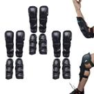 Joelheira Cotoveleira Articulada Kit 3 Uni Bike Trilha Patins Esporte Motocross Proteçao Joelho Cotovelo Ciclista Enduro