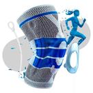 Joelheira de Compressão Flexivel Esportiva Anel e Haste Flexivel 3D Treino Alívio Dor Joelho