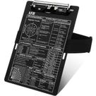 Joelheira Pilot Feifeiya Alumínio VFR 24x16 cm preta
