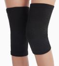 Joelheiras de compressão com suporte em bambu, 1 par, femininas
