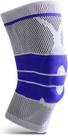 Joelheiras Protetor de Joelho com Gel de Silicone e Spring Fitness Protetores de Joelhos Respiráveis Macios - M