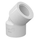 Joelho Cotovelo De Pvc De Rosca 45 De 1.1/2 Polegadas