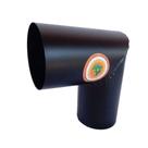 Joelho para Tubo de Chaminé Preto Diâmetro 15cm Joelho para Tubo de Chaminé Preto Diâmetro 15cm