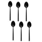 Jogo 06 Colheres de Chá Inox Ibiza Black Tuut