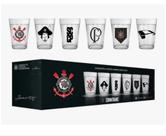 Jogo 06 Copos Americanos Corinthians 190ml Caixa Licenciado Transparente