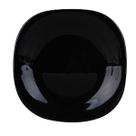 Jogo 06 Pratos para sobremesa Dama em vidro opalino D21,5cm preto L'Hermitage