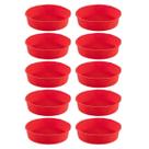 Jogo 10 Assadeiras Redonda Antiaderente Cor Silicone