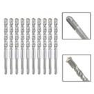 Jogo 10 Brocas SDS Plus 20X210 mm Aço Carbono Tungstênio