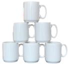 Jogo 10 canecas 150ml - Kit Porcelana branca (2)