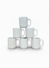 Jogo 10 canecas 150ml - Kit Porcelana branca (2)