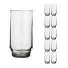 Jogo 10 Copo 410ml Vidro Lights Suco Agua Transparente Nadir