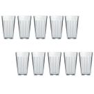 Jogo 10 Copo Americano Vidro Long Drink 345ml Cristal Nadir