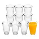 Jogo 10 Copo de Vidro 200ml Suco Refrigerante Água Lines Rings Fratelli