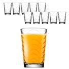 Jogo 10 Copo Vidro Baixo Drink Vidro Grosso Agua Suco Transparente 190ml