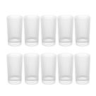 Jogo 10 Copos Alto para Água Suco Refrigerante de Cristal Lines 400ml Wolff