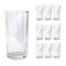 Jogo 10 Copos de Vidro Água Suco Vitamina Coquetel Long Drink Multiuso 320ML Jogo 10 Copos de Vidro Água Suco Vitamina Coquetel Long Drink Multiuso 320ML