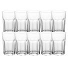 Jogo 10 Copos de Vidro Alto Vidro para Drink Bebidas Allure Transparente 425ml Wolff
