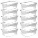 Jogo 10 Pote Plástico Marmita frutas 400ml Tampas Travas Freezer Microondas