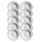 Jogo 10 Pratos Raso Plissan Relevo Branco 33cm Cerâmica Alleanza Jogo 10 Pratos Raso Plissan Relevo Branco 33cm Cerâmica Alleanza