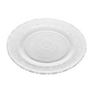 Jogo 10 Pratos Sobremesa 18cm Angel Vidro Transparente Lyor