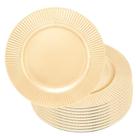 Jogo 10 Sousplat De Mesa Redondo Primer Dourado Plástico Lyor 33cm Jogo 10 Sousplat De Mesa Redondo Primer Dourado Plástico Lyor 33cm