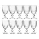 Jogo 10 Taça de Vidro Facetado Lapidado Cristalle Premium Transparente para Água 360ml Haüskraft Jogo 10 Taça de Vidro Facetado Lapidado Cristalle Premium Transparente para Água 360ml Haüskraft