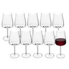 Jogo 10 Taça de Vinho de Cristal Ecológico Alex 400ml Wolff