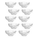 Jogo 10 Taças de Sobremesa Bowl Vidro Transparente Brazilia 300ml 14cm Sorvete Açaí Em Casa Tem