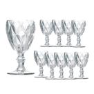 Jogo 10 Taças de Vidro Cor Transparente Diamante Clear p/ Água Vinho Class Home 240ml Jogo 10 Taças de Vidro Cor Transparente Diamante Clear p/ Água Vinho Class Home 240ml