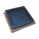 Jogo 10 Tepan 16x16cm Ferro Fundido e 10 Aparador em Madeira