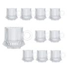 Jogo 10 Xícara de Café Caneca Vidro Robusta Lines 85ml Em Casa Tem Jogo 10 Xícara de Café Caneca Vidro Robusta Lines 85ml Em Casa Tem