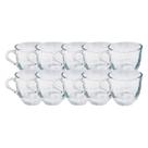 Jogo 10 Xicaras Chique Vidro Liso 150ML Ideal Cha Cafe Resistente Jogo 10 Xicaras Chique Vidro Liso 150ML Ideal Cha Cafe Resistente