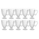 Jogo 10 Xícaras de Café Vidro Transparente Imperial Cristal 100ml Lyor Jogo 10 Xícaras de Café Vidro Transparente Imperial Cristal 100ml Lyor