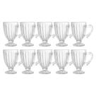 Jogo 10 Xícaras De Café Vidro Transparente Imperial Cristal 100ml Lyor Jogo 10 Xícaras De Café Vidro Transparente Imperial Cristal 100ml Lyor