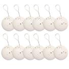 Jogo 12 Bolas de Natal Max Glitter Branco Prime 6cm na Caixa - Magizi