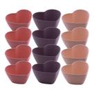 Jogo 12 Bowl de Coração Tigela Fibra de Bambu e PP Lines Coloridos 14x7cm Lyor Jogo 12 Bowl de Coração Tigela Fibra de Bambu e PP Lines Coloridos 14x7cm Lyor