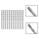 Jogo 12 Brocas SDS Plus 20X310 mm Aço Carbono Tungstênio