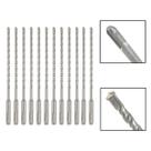 Jogo 12 Brocas SDS Plus 5X160 mm Aço Carbono Tungstênio Jogo 12 Brocas SDS Plus 5X160 mm Aço Carbono Tungstênio