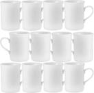Jogo 12 Caneca Melamina Branca 300ml Conjunto Xicara Atacado