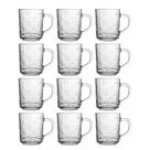 Jogo 12 Canecas de Vidro Borboleta 246ml Class Home