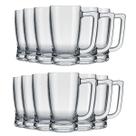 Jogo 12 Canecas Taberna de Cerveja Vidro 340 ml - Nadir