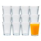 Jogo 12 Copo de Vidro 200ml Suco Refrigerante Água Diamond Cut Fratelli
